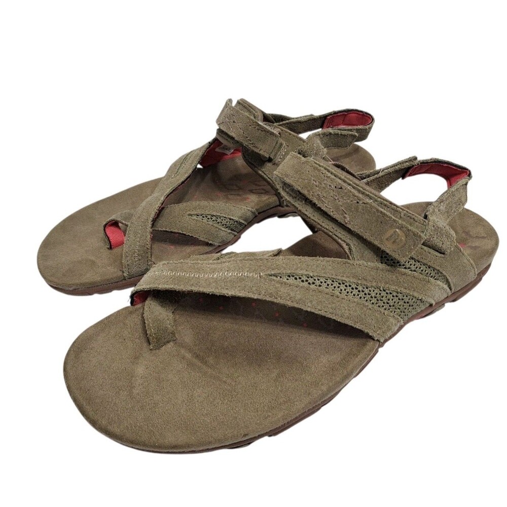 Merrell Kangaroo Sport Suede Leather Sandals Women's Size 10 Adjustable Strappy